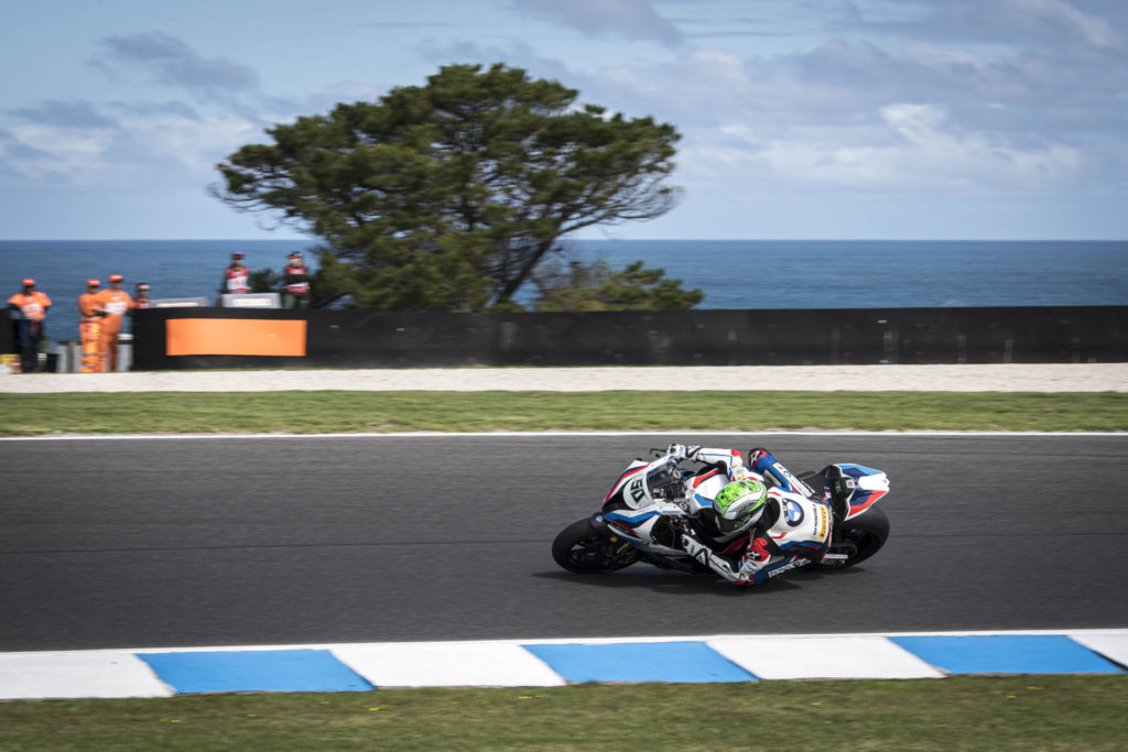 Eugene Laverty (50). Photo courtesy of BMW Motorrad Motorsport.