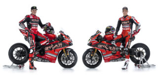 World Superbike: Aruba.it Racing Ducati Team Introduced At Imola Chaz Davies (right) and Scott Redding (left). Photo courtesy of Aruba.it Racing Ducati.