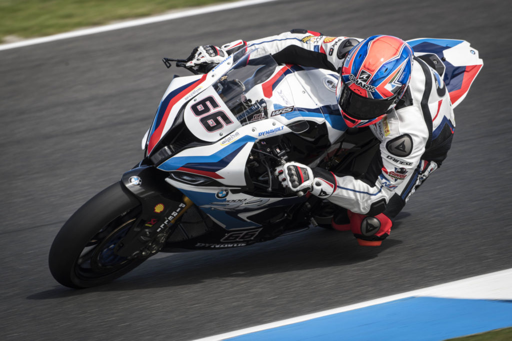 Tom Sykes (66). Photo courtesy of BMW Motorrad Motorsport.