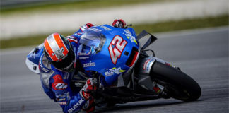 Alex Rins (42). Photo courtesy of Team Suzuki ECSTAR.