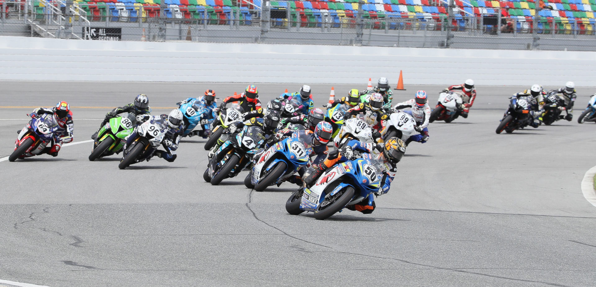 The start of the 2019 Daytona 200. Photo by Brian J. Nelson.