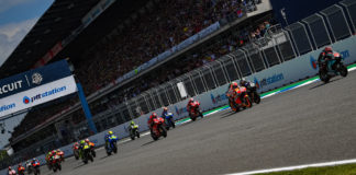 The start of the Grand Prix of Thailand in 2019. Photo courtesy of Dorna.