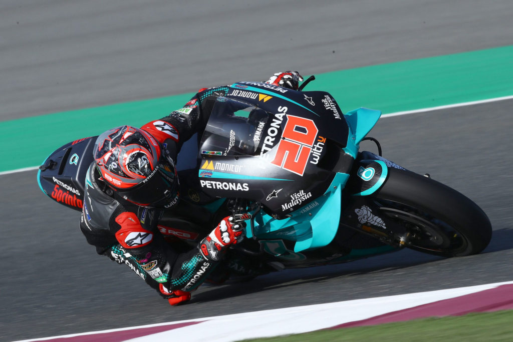 Fabio Quartararo (20). Photo courtesy of PETRONAS Yamaha SRT.