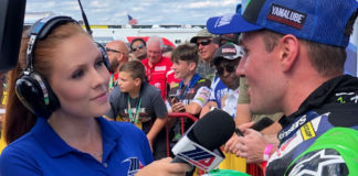 Hannah Lopa will again be joined by Greg White, Jason Pridmore, Robbie Floyd, Michael Hill and Jonathan Green as the talent for MotoAmerica's TV and live-streaming platforms for the 2020 series. Photo by Paul Carruthers, courtesy of MotoAmerica.