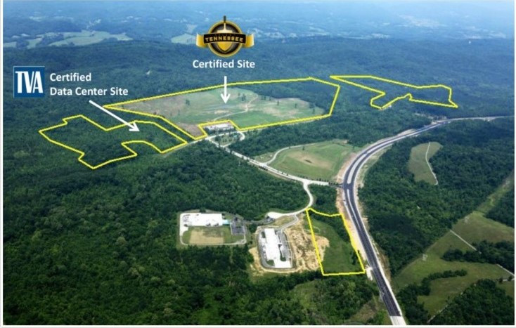 The Horizon Center and its available parcels of land in Oak Ridge, Tennessee. Photo courtesy of the city of Oak Ridge.