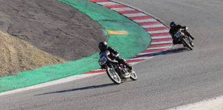 AHRMA: Saturday Results From WeatherTech Raceway Laguna Seca (Updated) AHRMA racers Dustin Johnson (760) and Daric Cheshire (75R) at speed at WeatherTech Raceway Laguna Seca. Photo by etechphoto.com, courtesy of AHRMA.