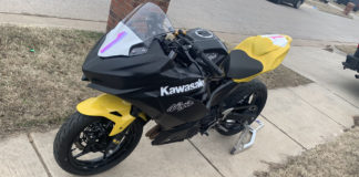 Dunlop Team Chasing CMRA Ultra-Lightweight Endurance Title Dunlop Development Team’s Kawasaki Ninja 400 endurance racebike. Photo courtesy of Dunlop Development Team.