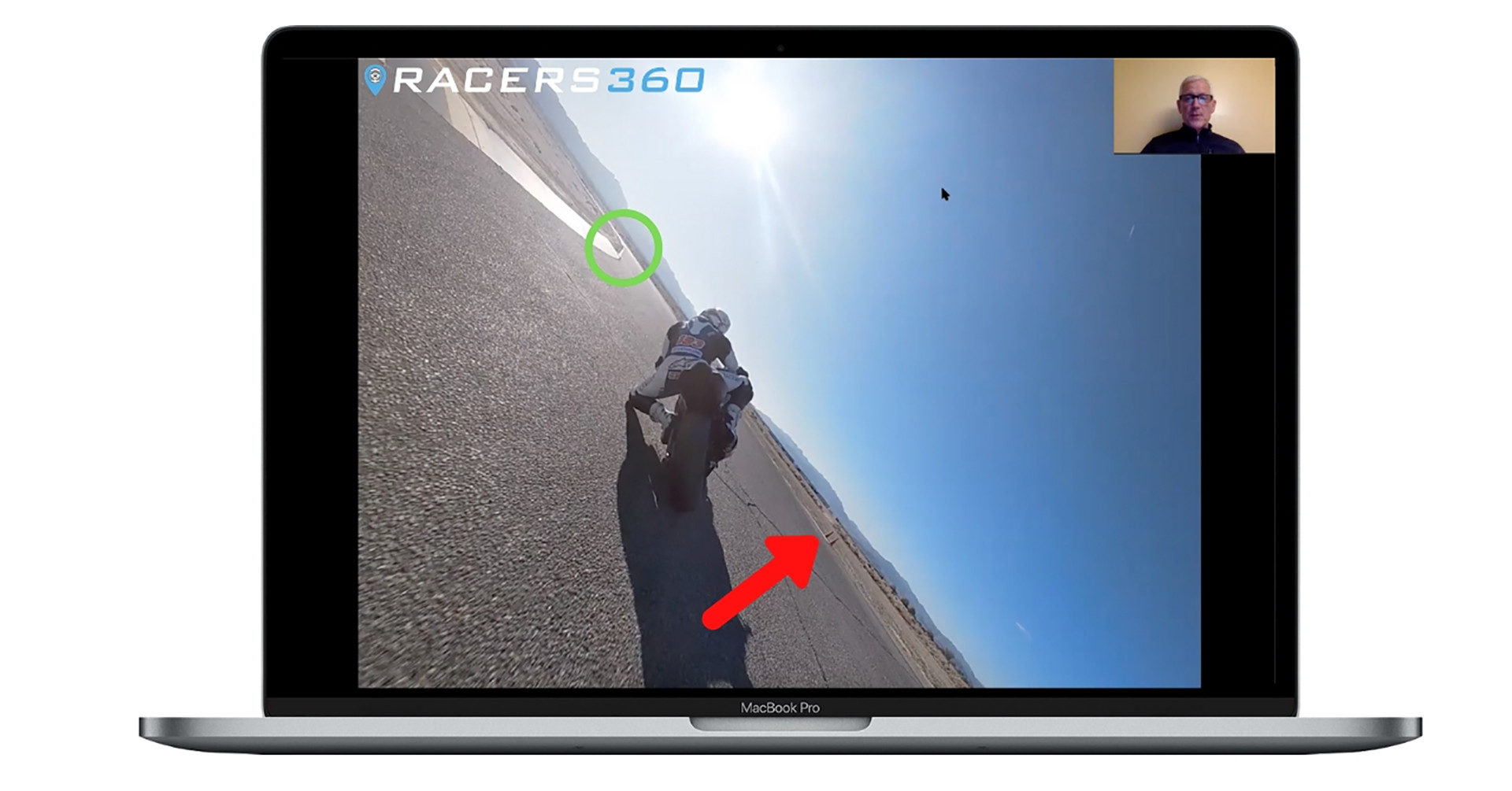 A screen shot of what Racer360 online coaching looks like. Image courtesy of Racer360.