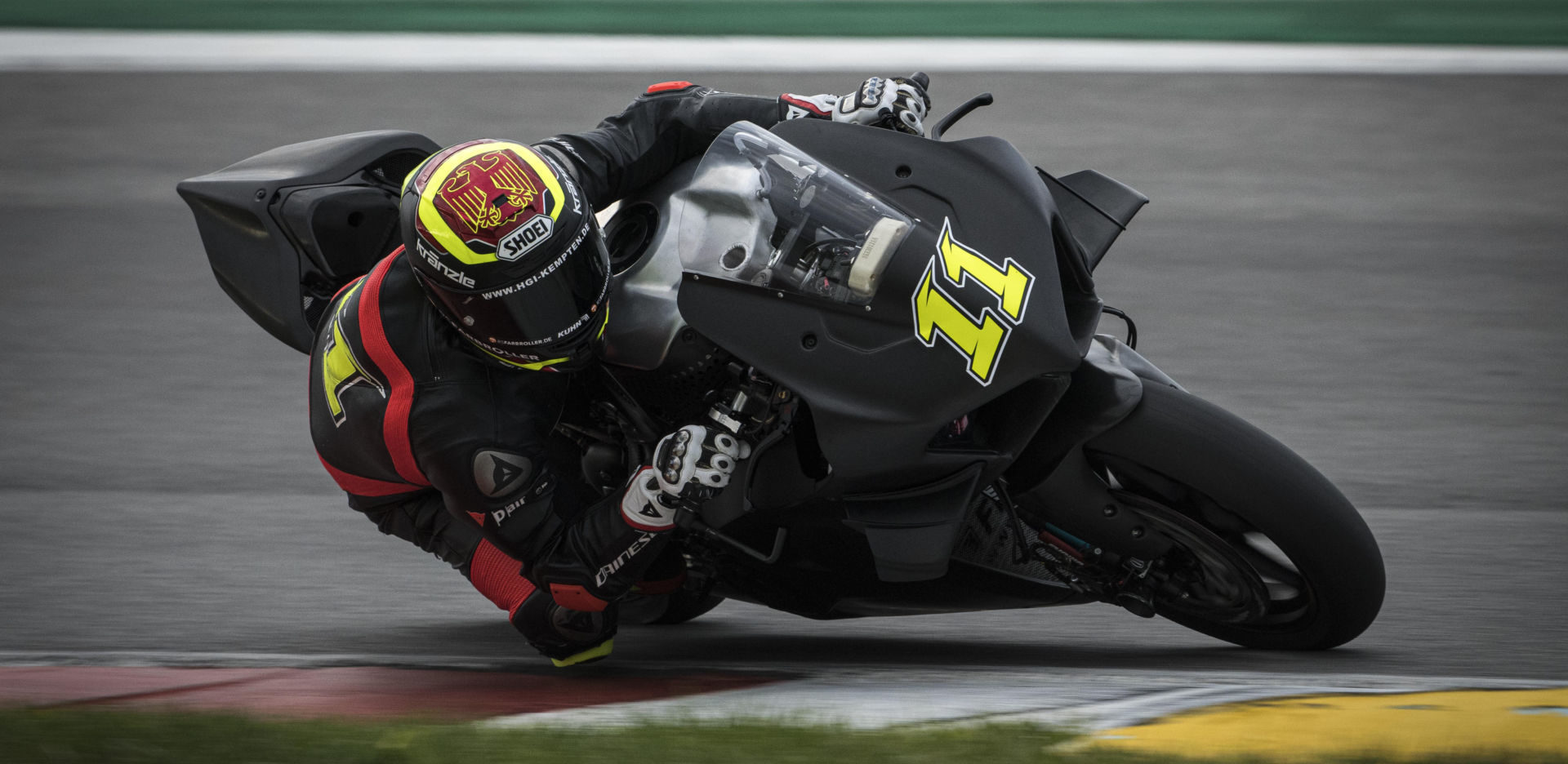 Sandro Cortese (11) testing a Barni Racing Team Ducati in January 2020 at Algarve International Circuit in Portimao, Portugal. Photo courtesy of Dorna WorldSBK Press Office.