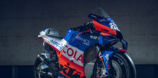 Miguel Oliveira’s Red Bull KTM Tech3 RC16 MotoGP racebike. Photo by Sebas Romero, courtesy of KTM.