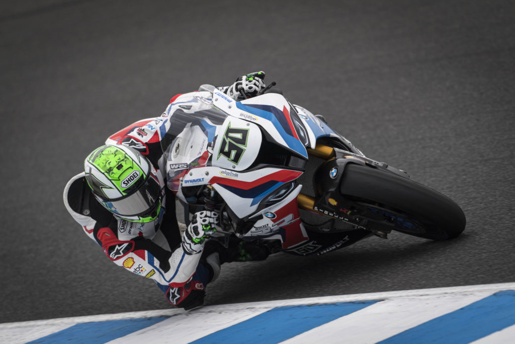 Eugene Laverty (50). Photo courtesy of BMW Motorrad Motorsport.