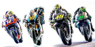 MotoGP: Your Chance To Be Coached By Rossi & Morbidelli Valentino Rossi (46), Franco Morbidelli (21), Luca Marini (10), and Marco Bezzecchi (72). Image courtesy of Dainese.