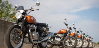 Royal Enfield streetbikes. Photo courtesy of American Flat Track.