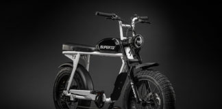 Super73 Launches Moto-Styled Electric-Assisted Bicycle A SUPER73 S2 electric-assisted bicycle. Photo courtesy of SUPER73.