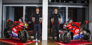 British Superbike: VisionTrack Ducati Team Introduced In London VisionTrack Ducati riders Christian Iddon (left) and Josh Brookes (right). Photo courtesy of Paul Bird Motorsport.