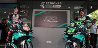 PETRONAS Yamaha Sepang Racing Team’s Fabio Quartararo (left) and Franco Morbidelli (right). Photo courtesy PETRONAS Yamaha SRT.