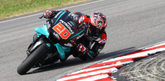 Fabio Quartararo (20). Photo courtesy of PETRONAS Yamaha SRT.