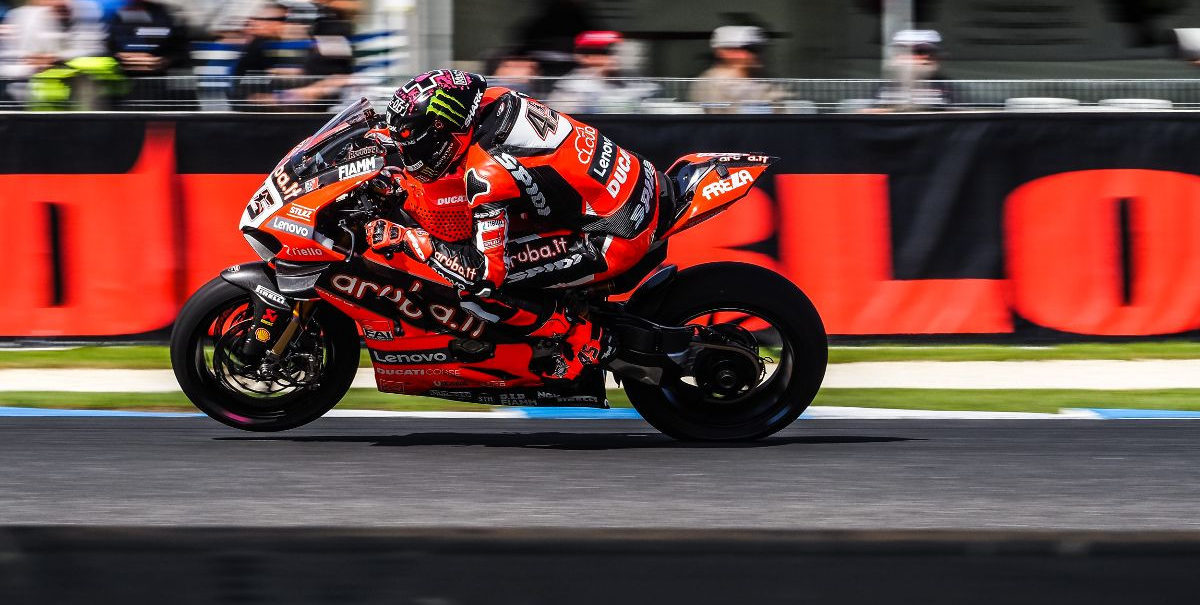 Scott Redding (45) was quickest during World Superbike practice Friday at Phillip Island. Photo courtesy of Dorna WorldSBK Press Office.