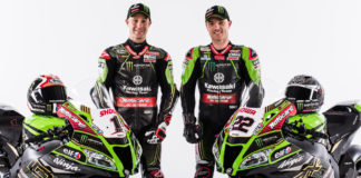 Jonathan Rea (left) and Alex Lowes (right). Photo courtesy of Kawasaki.
