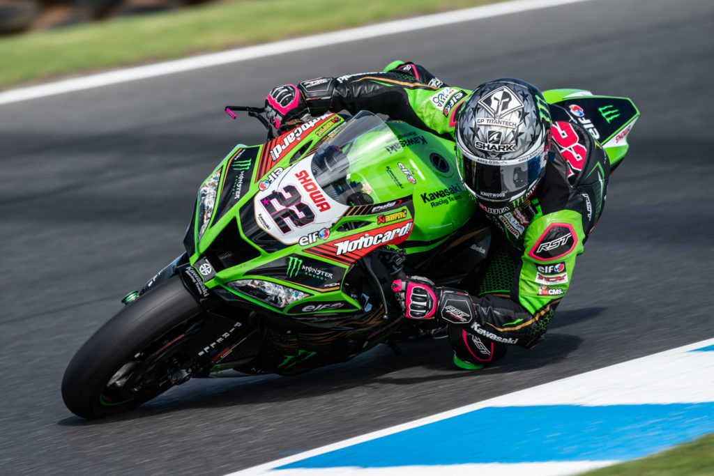 Alex Lowes (22). Photo courtesy of Kawasaki.