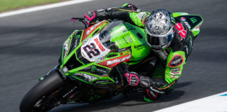 Alex Lowes (22). Photo courtesy of Kawasaki.