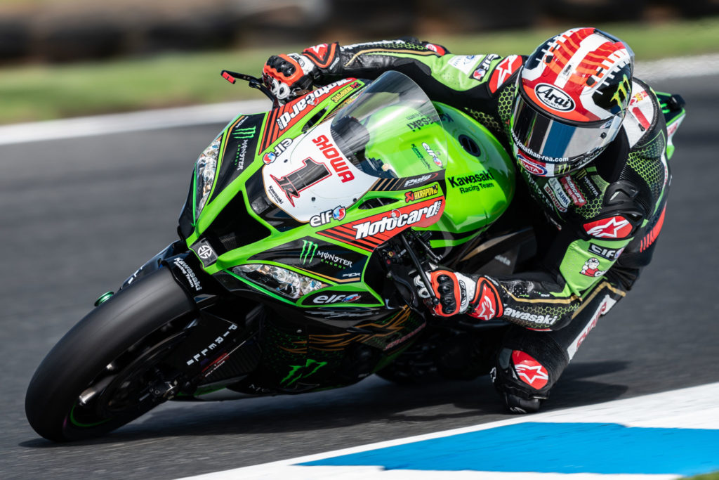 Jonathan Rea (1). Photo courtesy of Kawasaki.