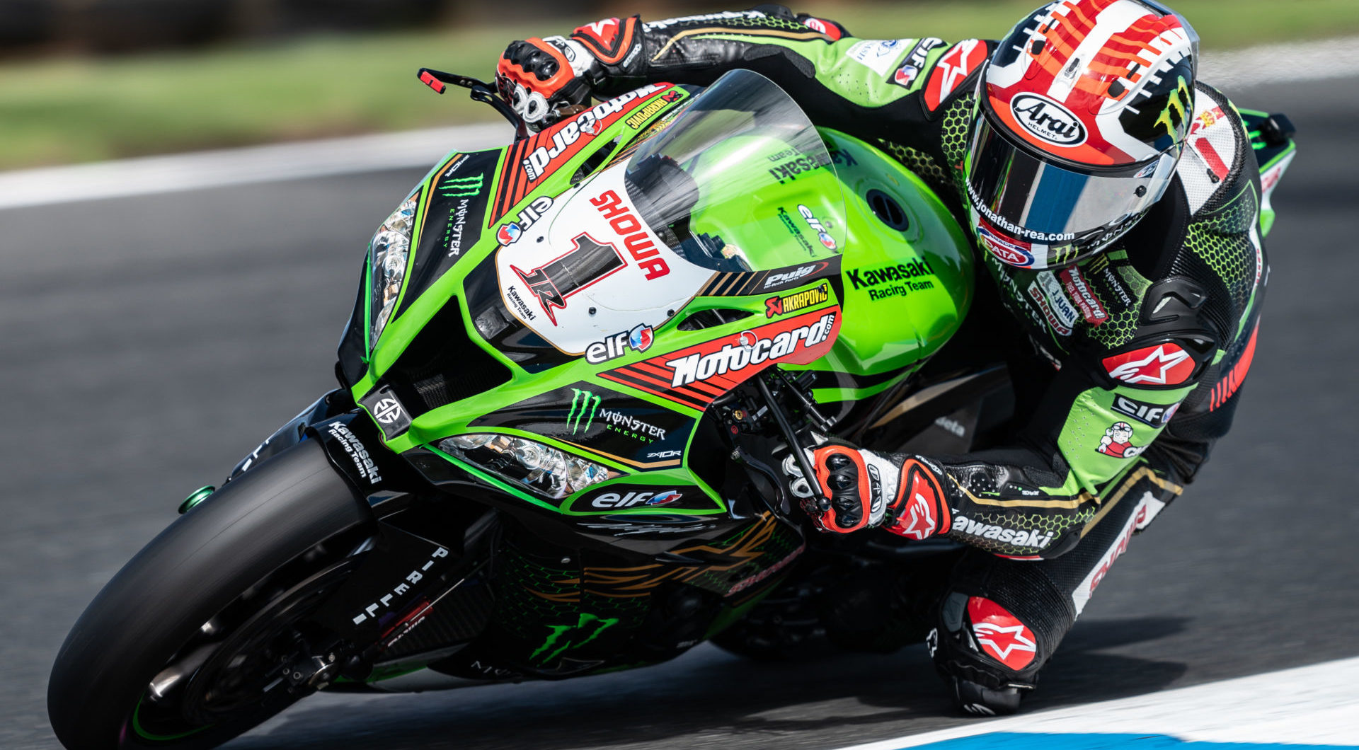 Jonathan Rea (1). Photo courtesy of Kawasaki.