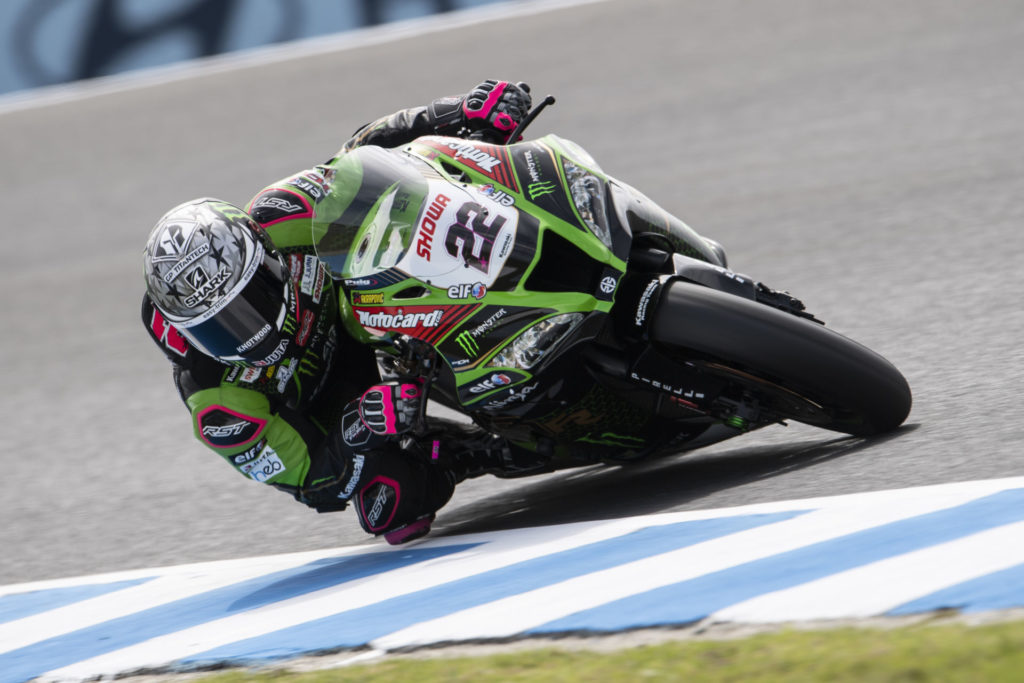 Alex Lowes (22). Photo courtesy of Kawasaki.