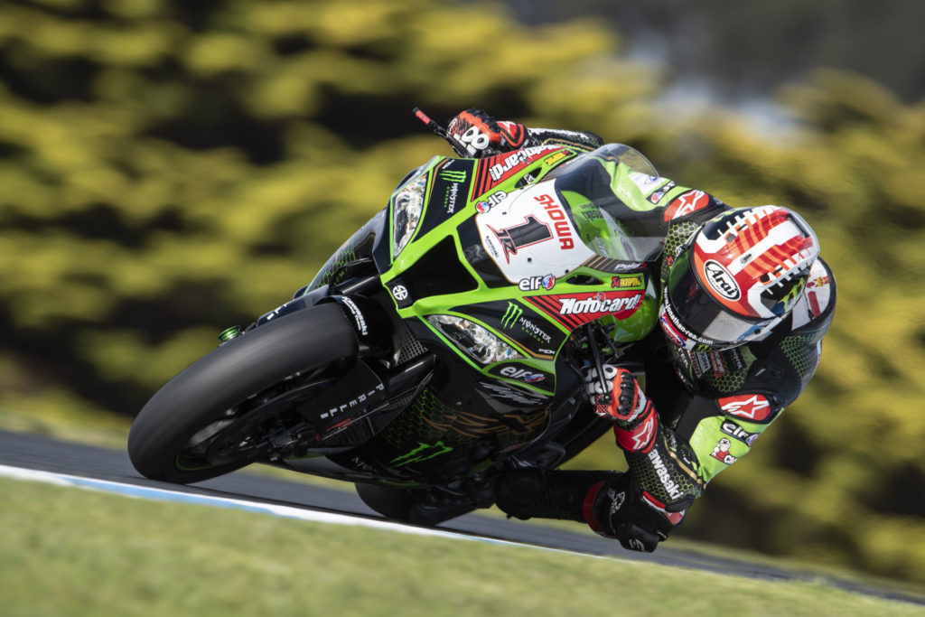 Jonathan Rea (1). Photo courtesy of Kawasaki.