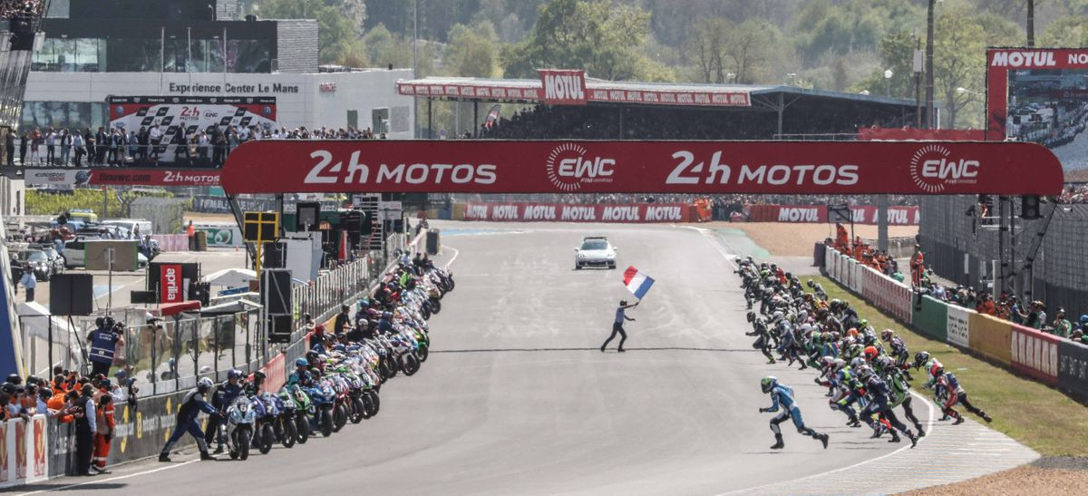 The start of the Le Mans 24-Hours World Endurance race in 2019. Photo courtesy Eurosport Events.