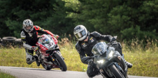 Corey Alexander leading a student during a 1-on-1 training session. Photo by Peter Levins Photography, courtesy of RideHVMC.