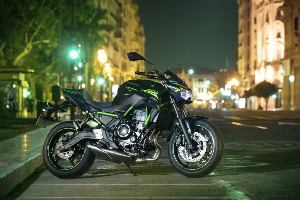 A 2020-model Kawasaki Z650. Photo courtesy of Kawasaki Motors Corp., U.S.A.