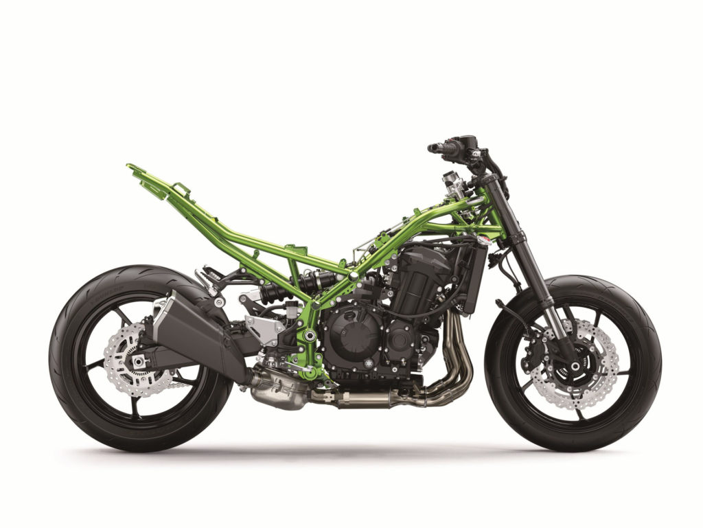 A stripped-down 2020-model Kawasaki Z900. Photo courtesy of Kawasaki Motors Corp., U.S.A.