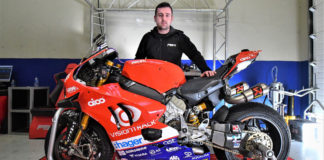 Michael Dunlop Racing Ducati Panigale V4 R At Isle Of Man TT Michael Dunlop and his new VisionTrack Ducati Panigale V4 R. Photo courtesy of Paul Bird Motorsport.