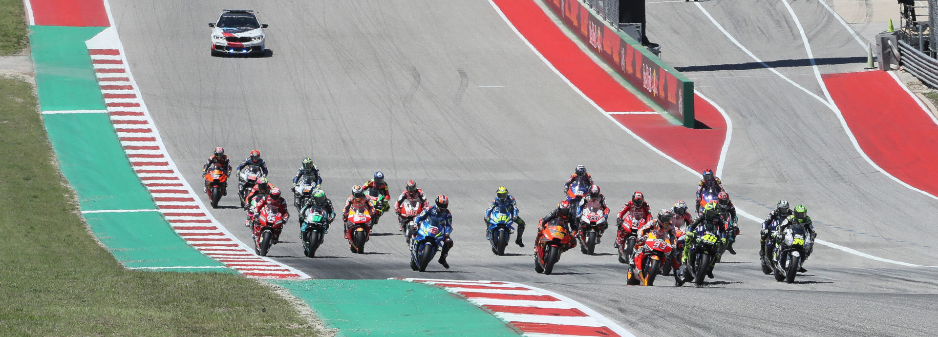 The start of the MotoGP race at Circuit of The Americas in 2019. Photo by Brian J. Nelson.