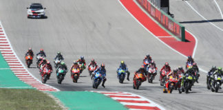 The start of the MotoGP race at Circuit of The Americas in 2019. Photo by Brian J. Nelson.