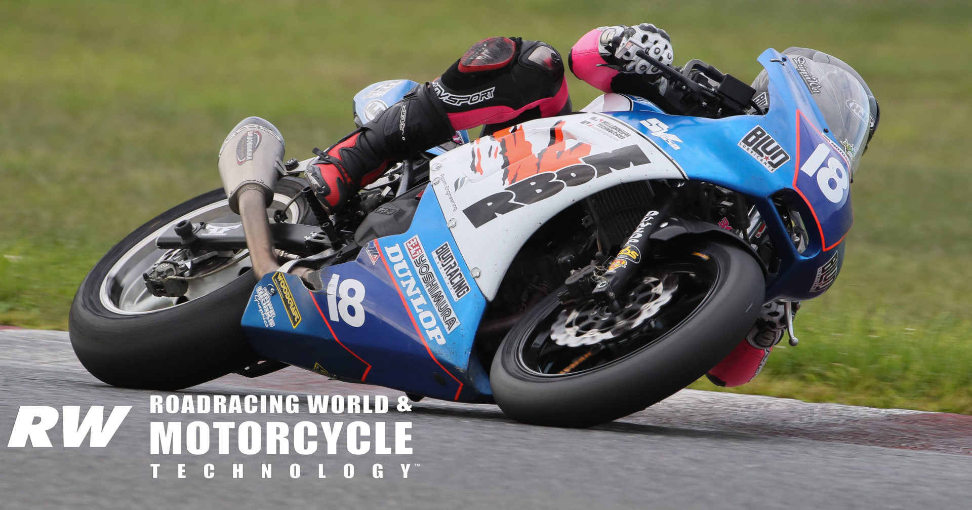 Jackson Blackmon (18) in action at a MotoAmerica Twins Cup event in 2019. Photo by Brian J. Nelson.