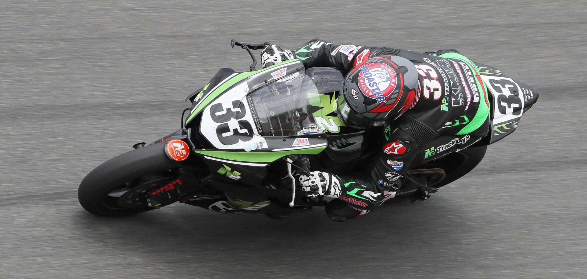 Kyle Wyman (33), winner of the 2019 Daytona 200. Photo by Brian J. Nelson, courtesy of Pirelli.