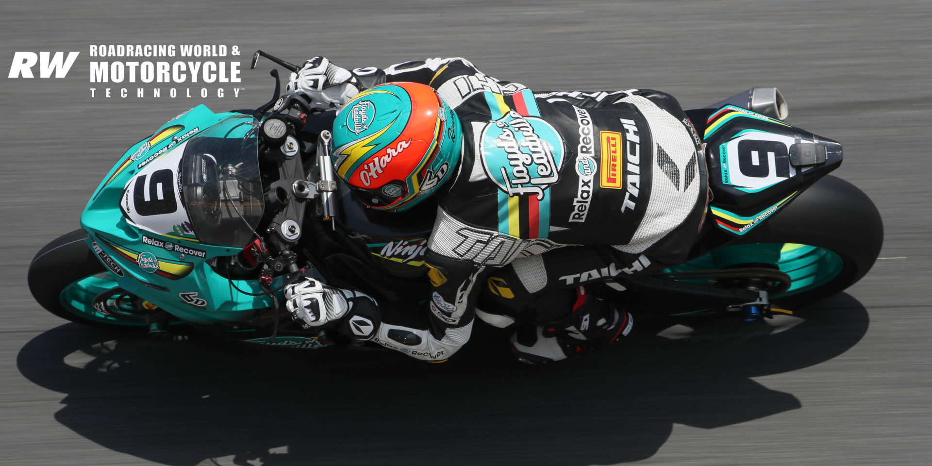 Tyler O’Hara (9) at speed at Daytona International Speedway. Photo by Brian J. Nelson.