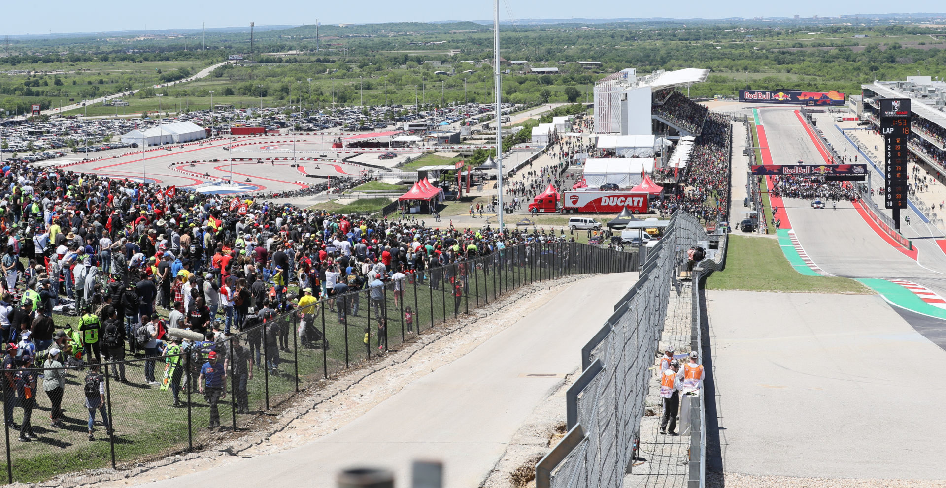 A scene from the 2019 Red Bull Grand Prix of The Americas at Circuit of The Americas. Photo by Brian J. Nelson.