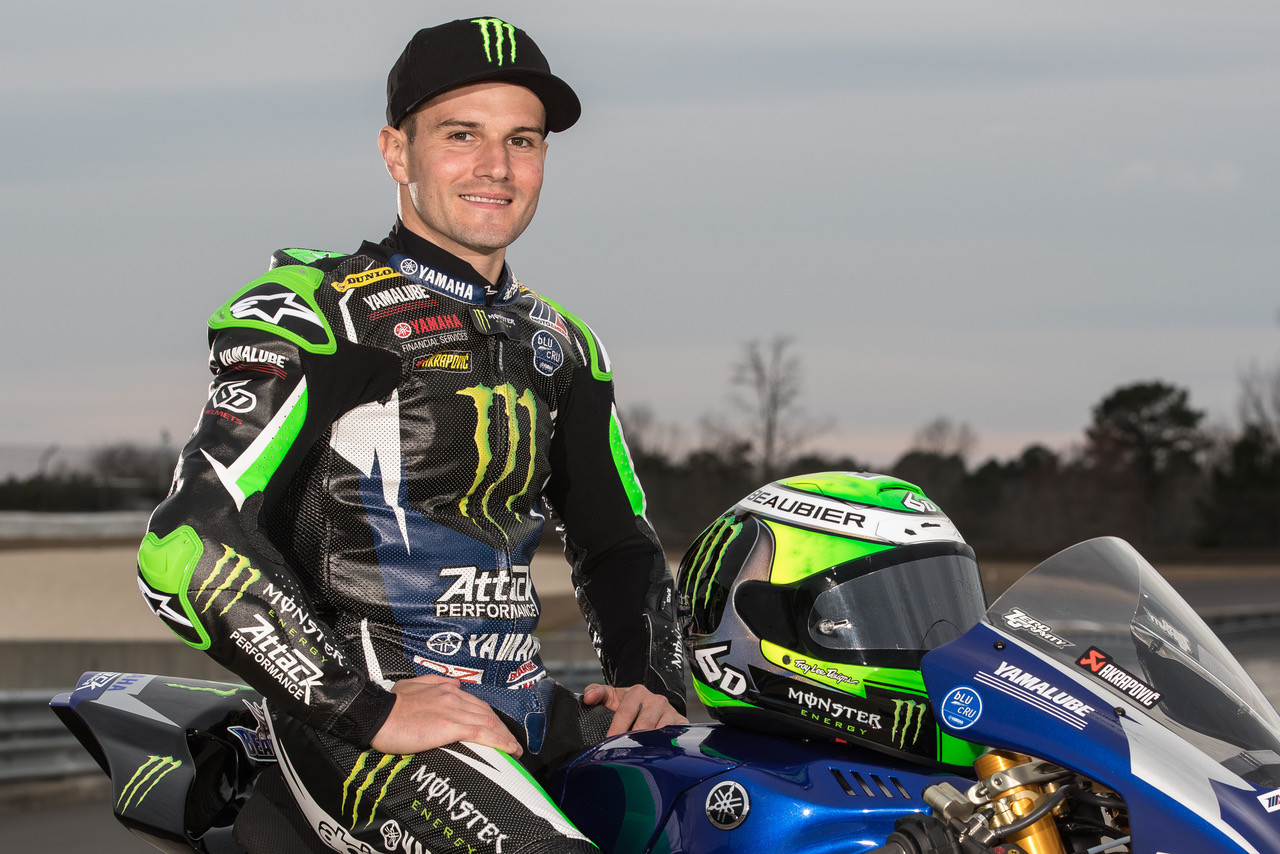 Four-time MotoAmerica Superbike Champion Cameron Beaubier. Photo by Brian J. Nelson, courtesy of 6D Helmets.