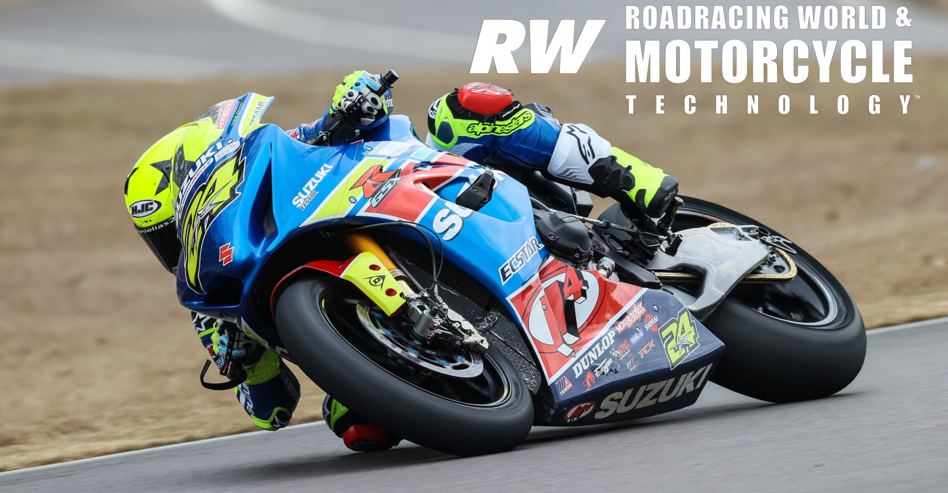 Toni Elias (24) at speed during the 2020 MotoAmerica pre-season test at Barber Motorsports Park. Photo by Brian J. Nelson.