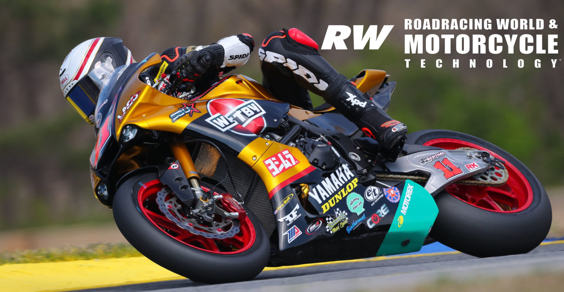 Mathew Scholtz (11) during the 2019 MotoAmerica Superbike season. Photo by Brian J. Nelson.