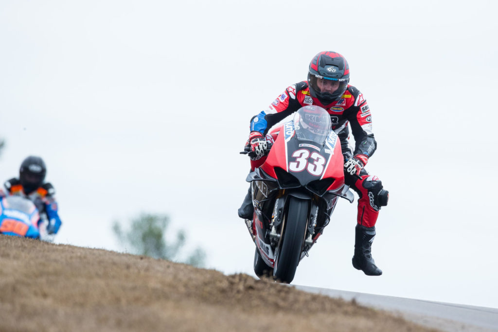 Kyle Wyman (33)  at Barber Motorsports Park. Photo by Brian J. Nelson, courtesy of KWR.