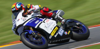 Dr. Carl Price (532) in action during the 2019 MotoAmerica Twins Cup finale at Barber Motorsports Park. Photo by Brian J. Nelson, courtesy of Robem Engineering.