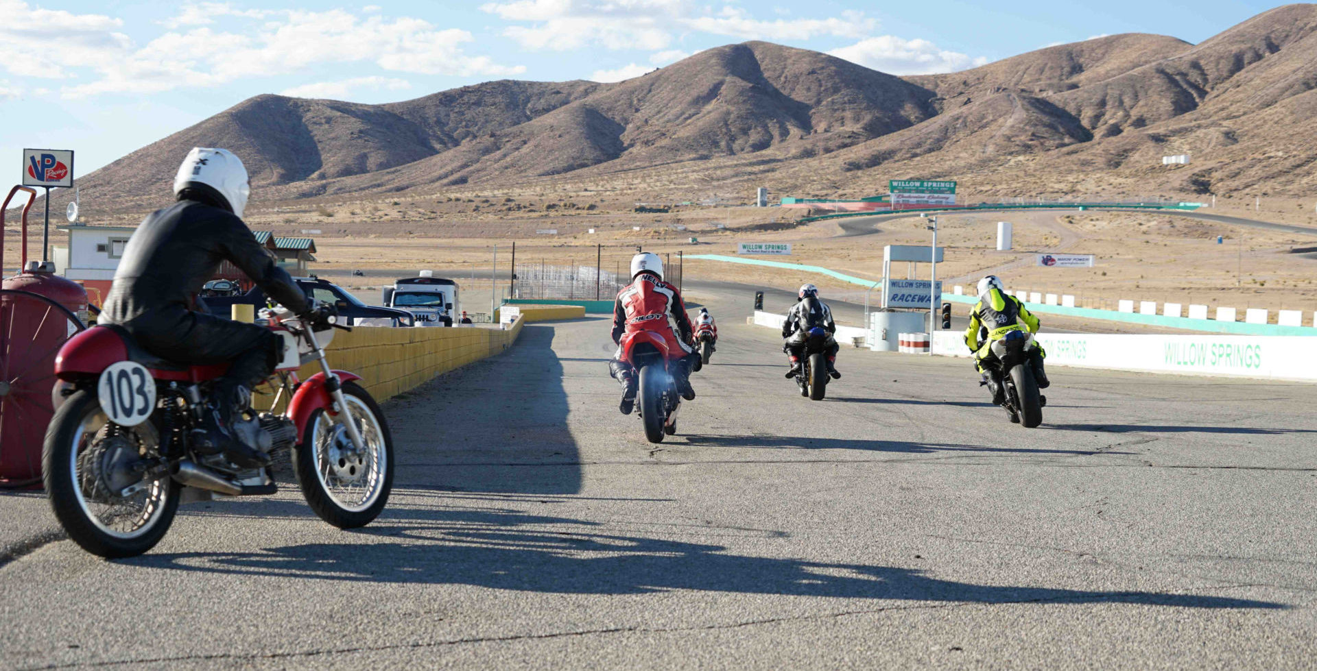 A scene from a Classic Track Day at Willow Springs International Raceway. Photo courtesy of Classic Track Day.