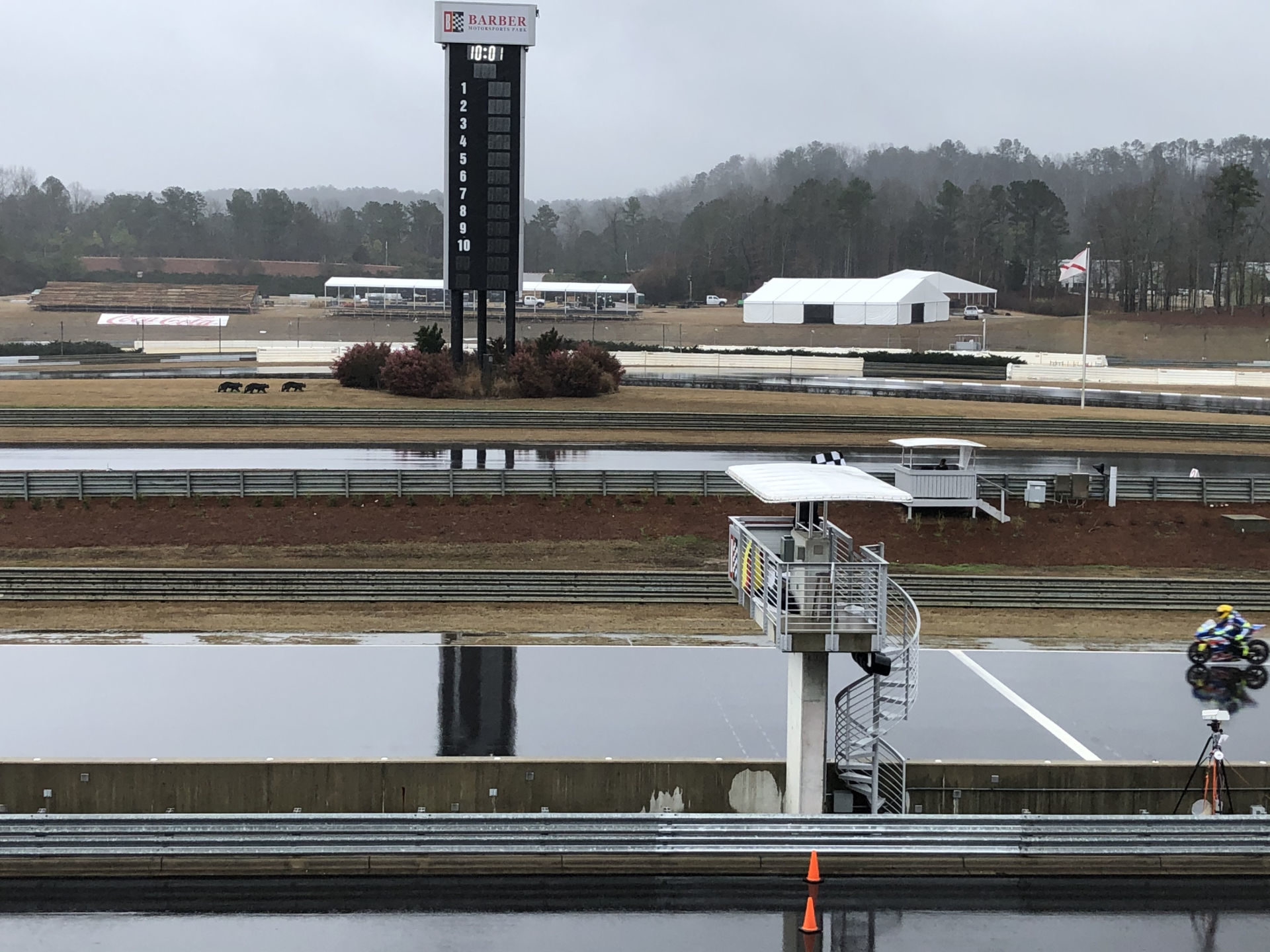 Toni Elias crosses the start/finish line March 10 at the official MotoAmerica pre-season test at Barber Motorsports Park. Photo by David Swarts.