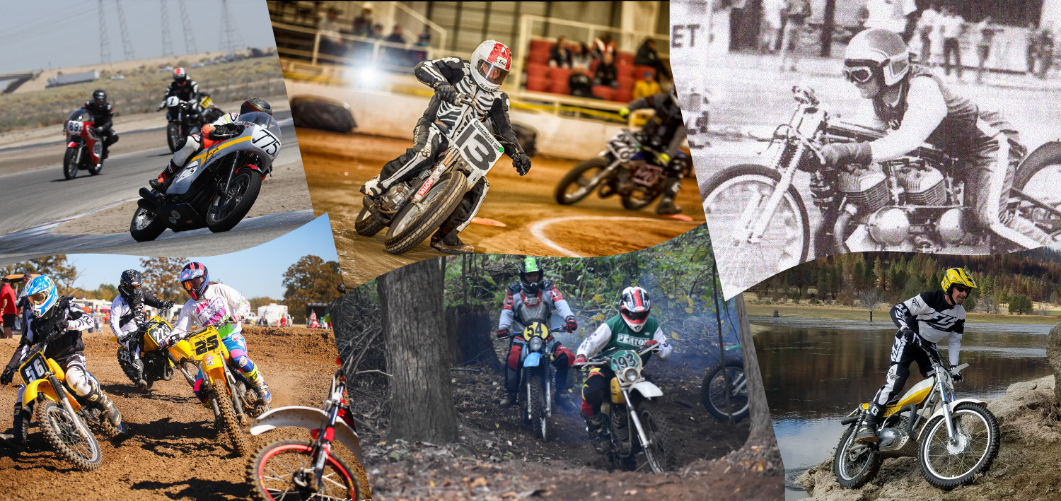 The “AHRMA Classic MotoFest® at Heartland Motorsports Park” will include road race, dirt track, motocross, cross country, trials, and drag racing events. Images courtesy of AHRMA.