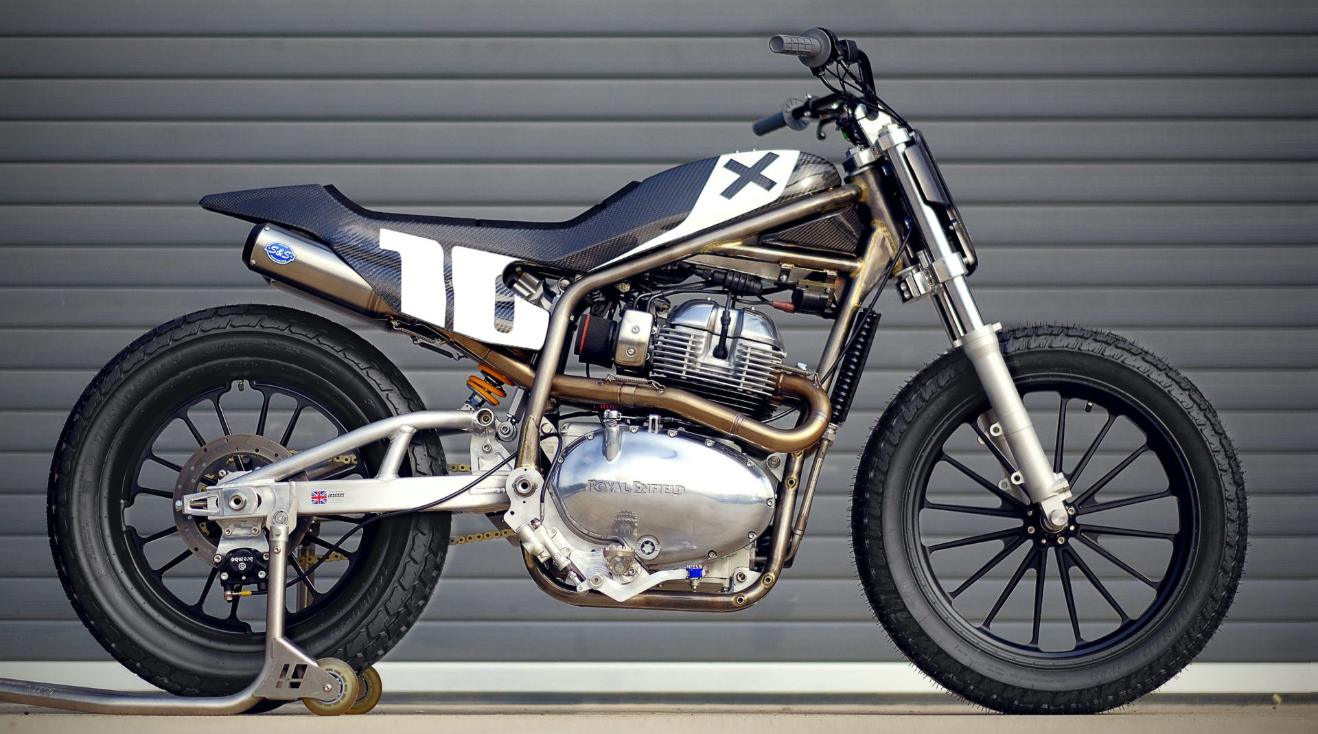 Johnny Lewis’ Royal Enfield INT650-based AFT Production Twins racebike. Photo courtesy of Royal Enfield North America.