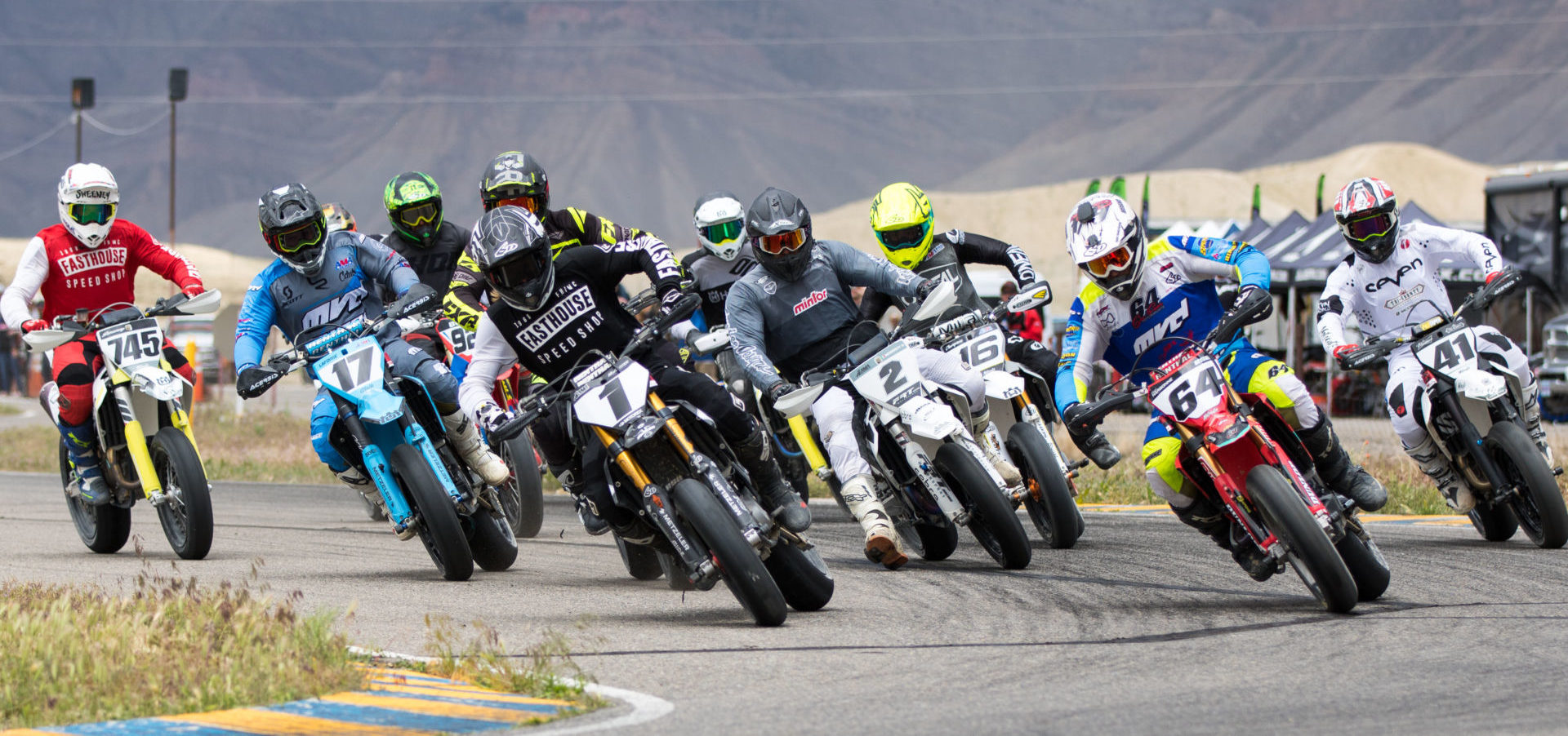 AMA Supermoto action. Photo by Steve Alkyer, courtesy of DRT Racing.